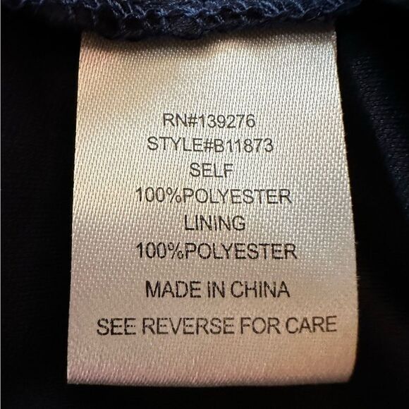 Black Rainn Multi Color Abstract Print Hi Lo Layered Dress, Size Small. - Picture 4 of 5